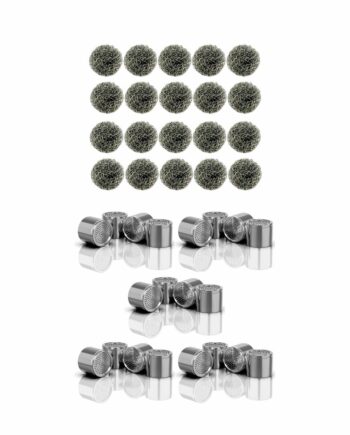 Relict Dosierkapseln aus Edelstahl mit Tropfkissen für Extrakte, 8 Stück