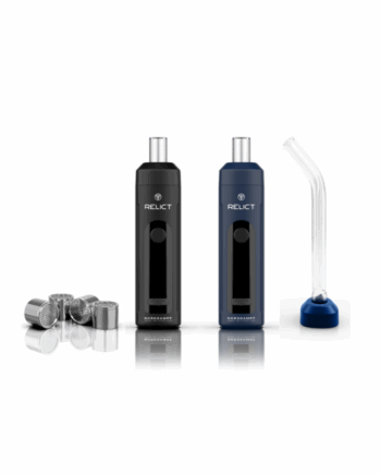 Norddampf Relict Vaporizer + Starglass Curved Glasmundstück + 4 Dosierungskapseln