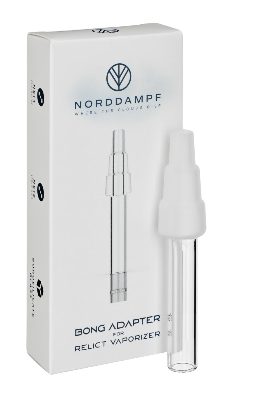 Norddampf_Bong-Adapter_Verpackung-Produkt
