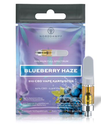 Norddampf HAZE CBD Kartusche 50 % – Vollspektrum, THC-frei, 0,5 ml, 510er Gewinde