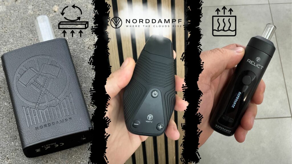 Norddampf Vaporizer Hammah, Voity und Relict im Vergleich