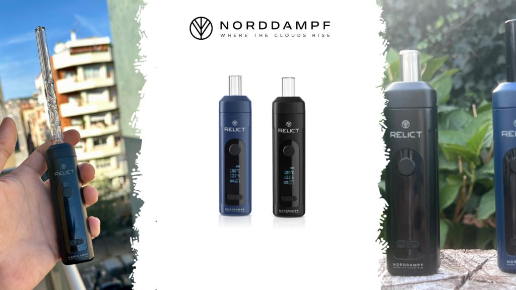 Vaporizer Relict in verschiedenen Ansichten.