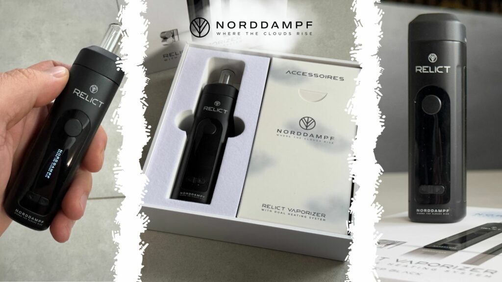 Schwarzer Relict Vaporizer von Norddampf