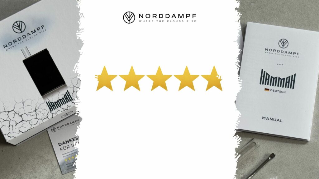 5 Sterne für den Norddampf Vaporizer Hammah