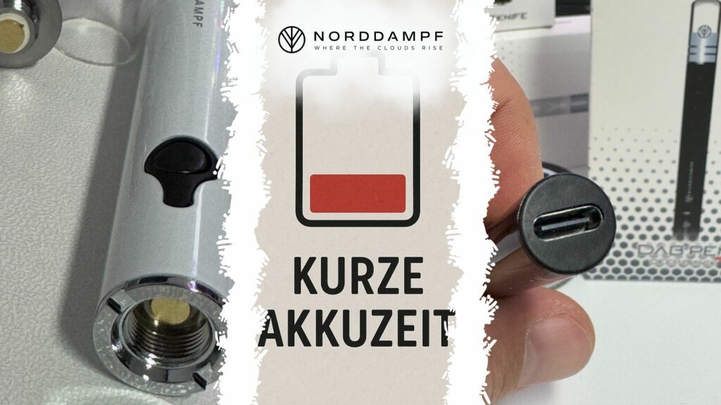 Probleme mit dem Akku könnten ein Grund dafür sein, dass der Vaporizer nicht funktioniert