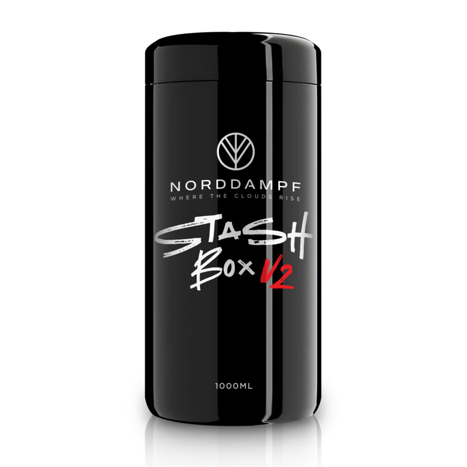 Norddampf Stashbox V2 – 1000ml Mironglas mit Hygrometer zur luftdichten Aufbewahrung von Kräutern