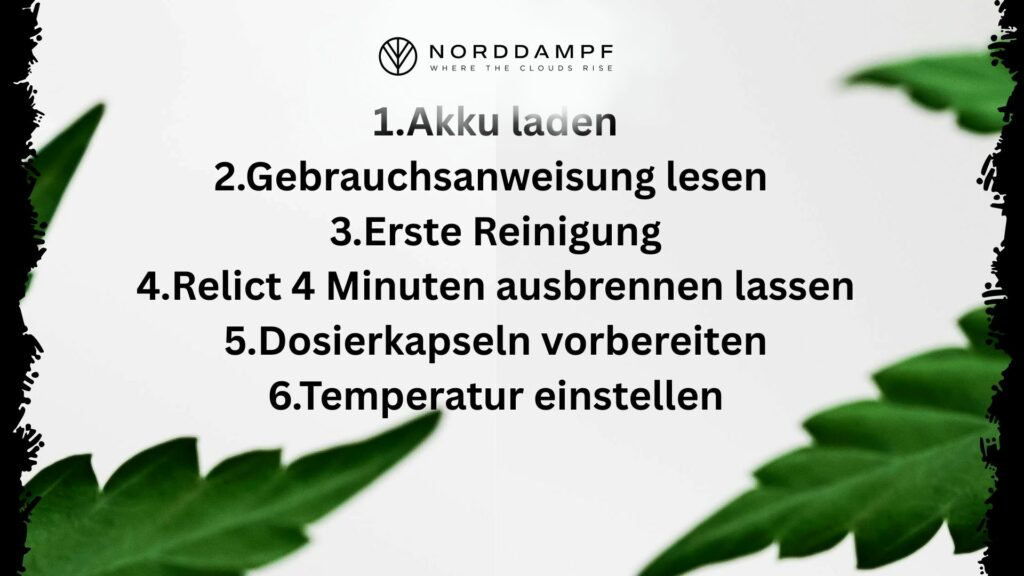 Erste Schritte mit deinem Relict