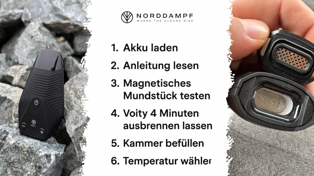 Erste Schritte mit deinem Voity Vaporizer