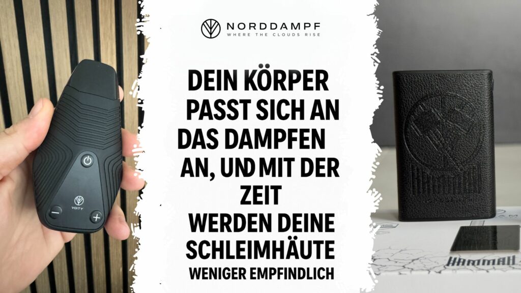 Mit der Zeit passt sich dein Körper an das Dampfen an
