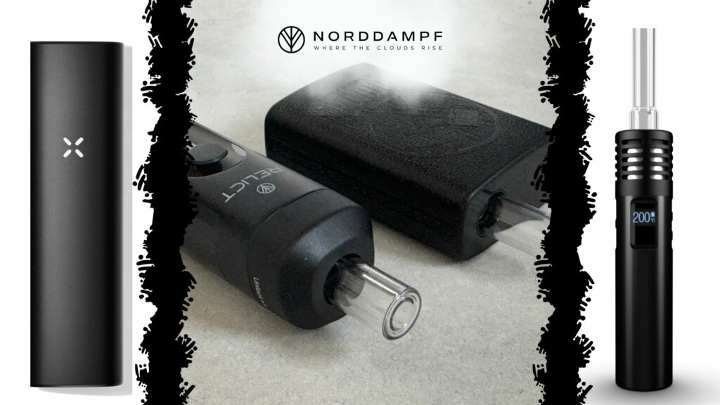 Tragbare Vaporizer wie der Norddampf Relict und Hammah