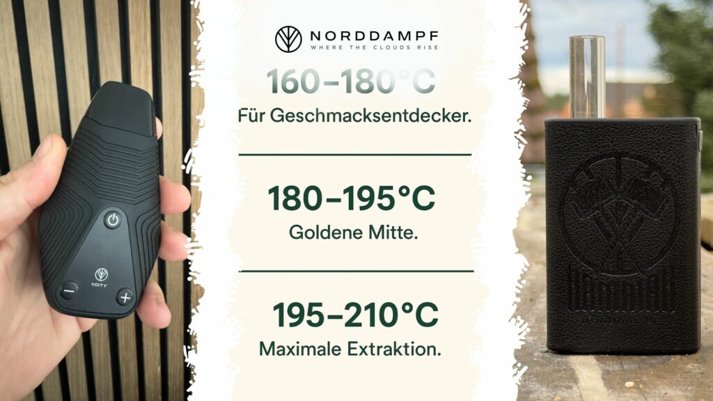 Die richtige Temperatur für das perfekte Dampferlebnis