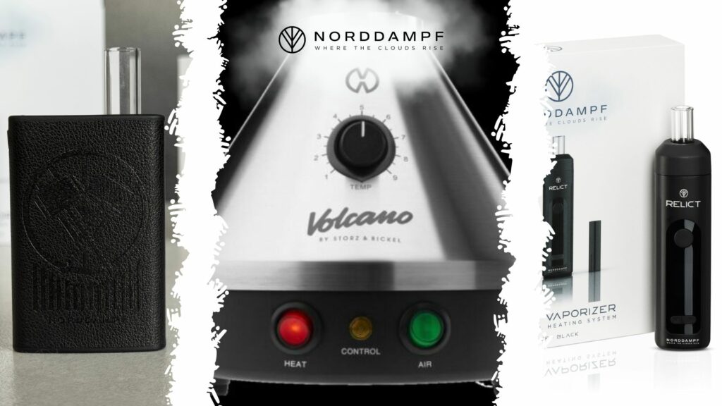 Tischvaporizer und Norddampf Hammah und Relict