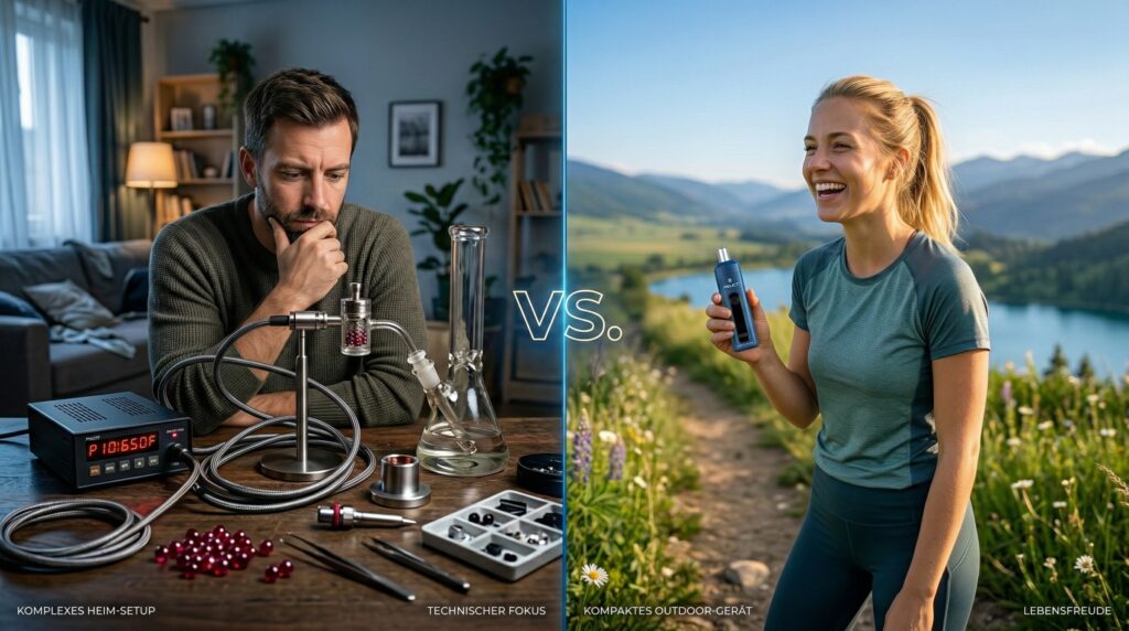 Ballvape und Vaporizer im Vergleich, Stationär oder doch was für Unterwegs