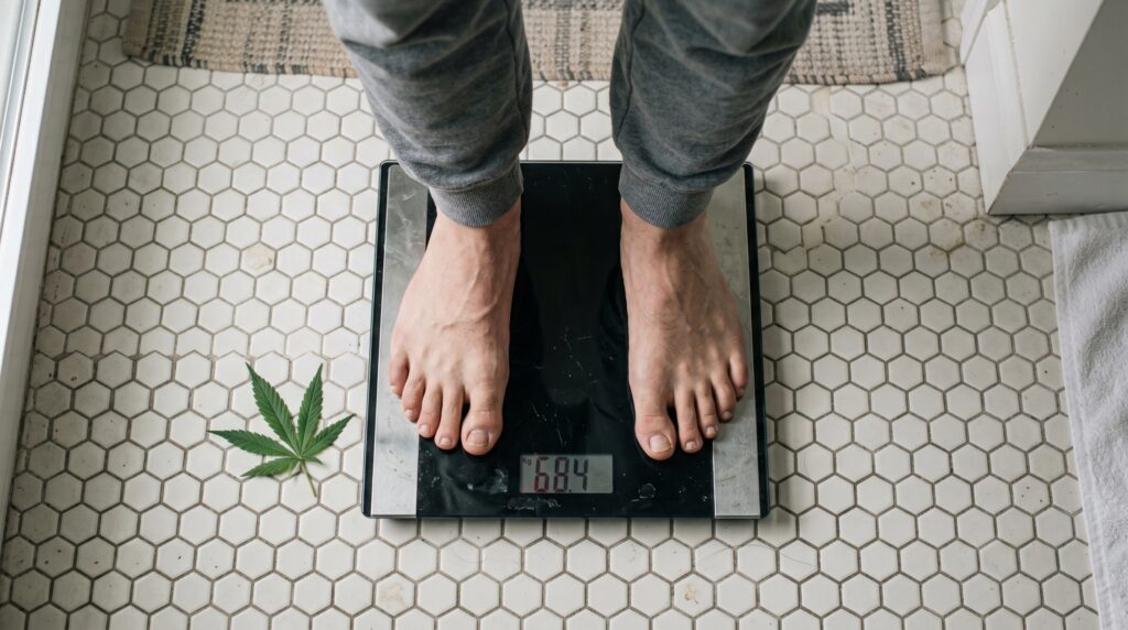 Gewichtsabnahme mit dem Cannabinoid THCV ist möglich. Der Heißhunger wird gestillt. 