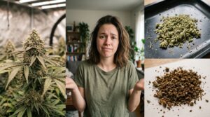 Eine Cannabispflanze kann weiterverarbeitet werden. frisch oder nach dem Vaporisieren.