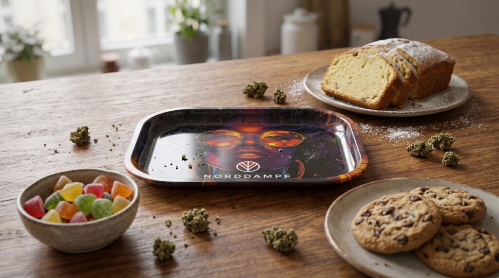 Edibles gibt es in verschiedenen Formen und Arten. Kuchen, Cookies, Gummibärchen und viele weitere Möglichkeiten zur Herstellung sind möglich. 