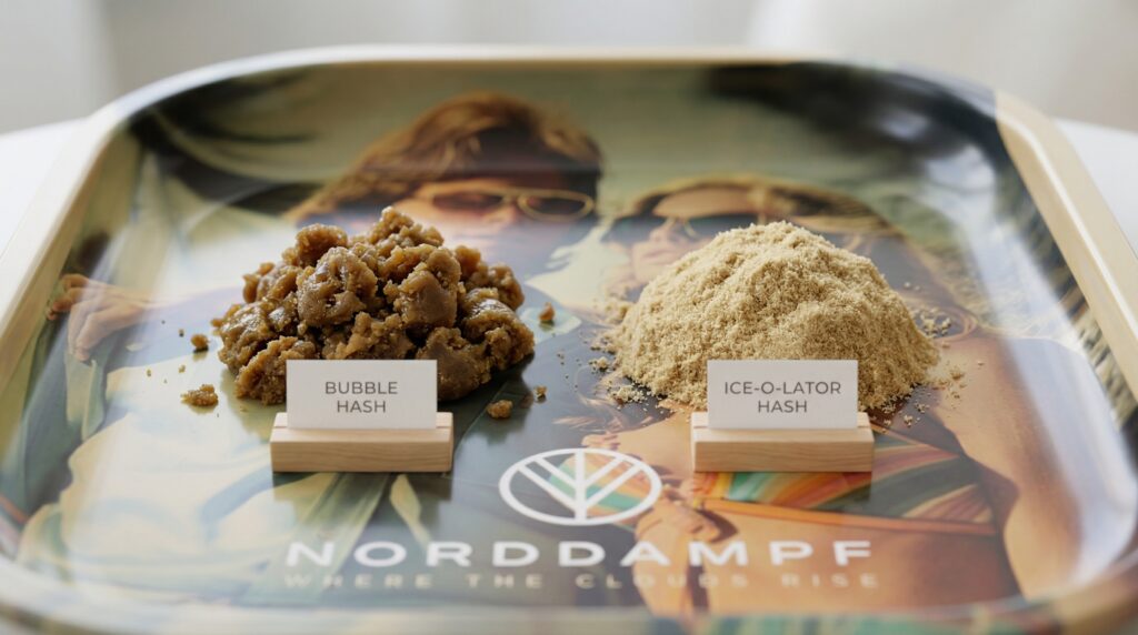 A Direct Comparison of Bubble Hash and IcE-O-LATOR-HASH on the Norddampf 