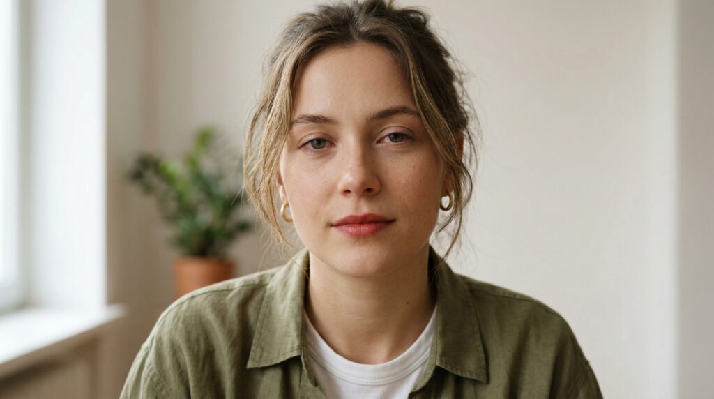 Eine Junge Frau, welche Cannabis medizinisch genutzt hat. 